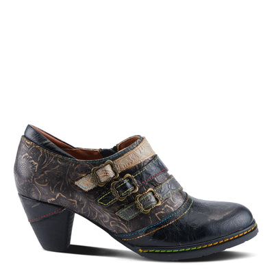 Graphic Shoes in Black Metallic