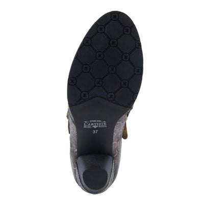Graphic Shoes in Black Metallic