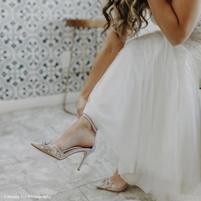 Viola 1920s Wedding Shoes in Ivory