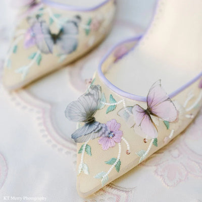 Viola 1920s Wedding Shoes in Ivory