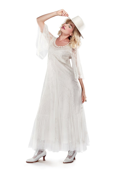 Meadow Western Wedding Dress in Ivory by Nataya