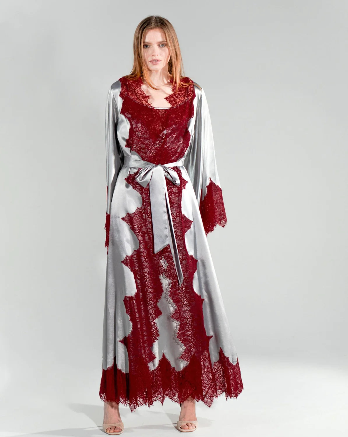 Pure Silk Robe and Nightgown Set