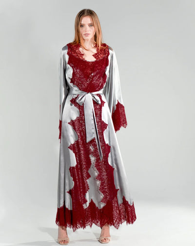 Pure Silk Robe and Nightgown Set