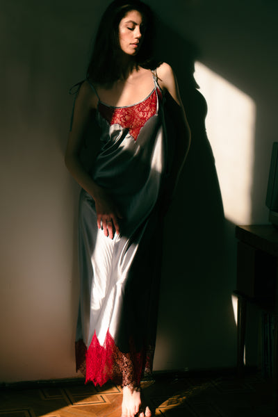 Pure Silk Robe and Nightgown Set