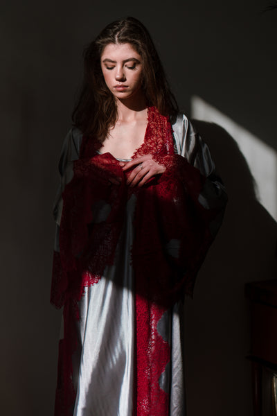 Pure Silk Robe and Nightgown Set