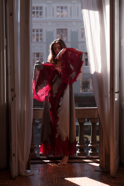 Pure Silk Robe and Nightgown Set