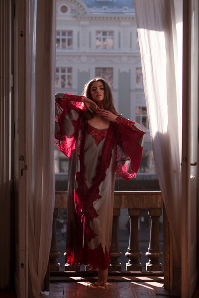 Pure Silk Robe and Nightgown Set