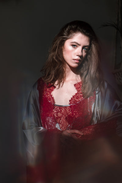 Pure Silk Robe and Nightgown Set