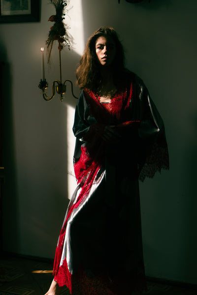 Pure Silk Robe and Nightgown Set