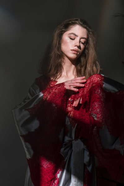 Pure Silk Robe and Nightgown Set