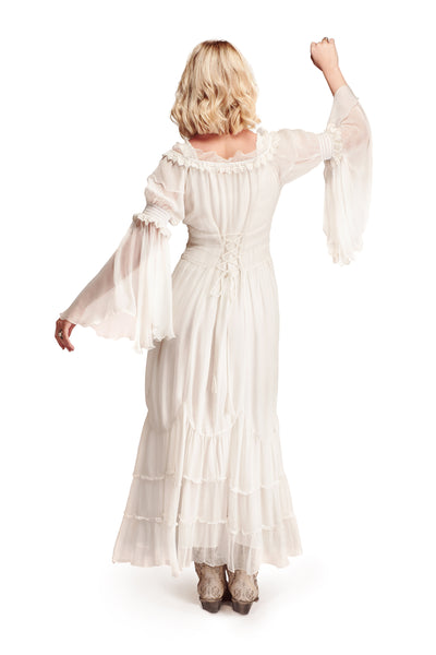 Lila Country Boho Wedding Dress in Ivory by Nataya