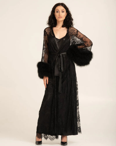 Pure Silk Robe and Nightgown Set