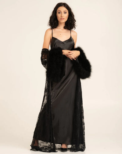 Pure Silk Robe and Nightgown Set