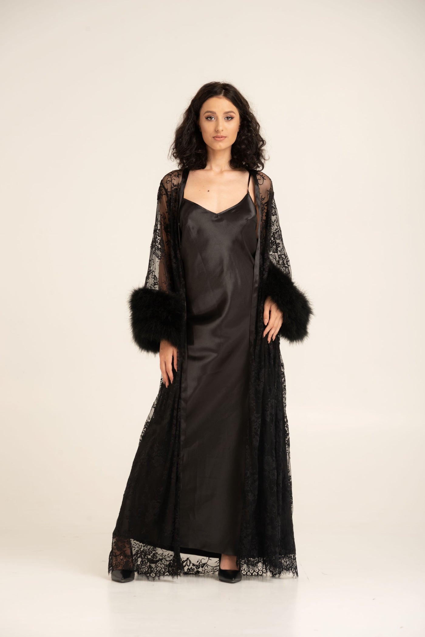 Pure Silk Robe and Nightgown Set