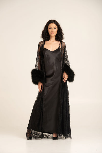 Pure Silk Robe and Nightgown Set
