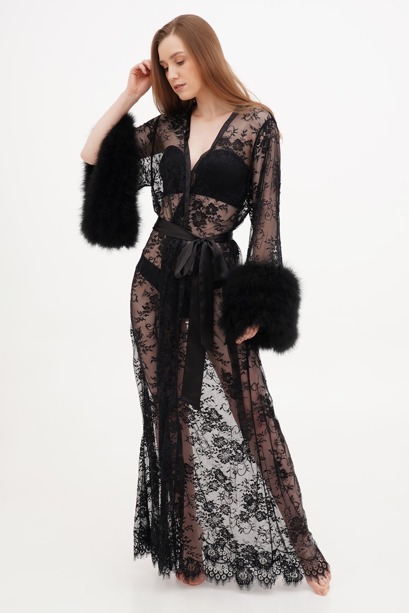 Pure Silk Robe and Nightgown Set