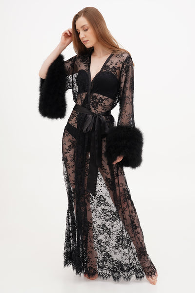 Pure Silk Robe and Nightgown Set
