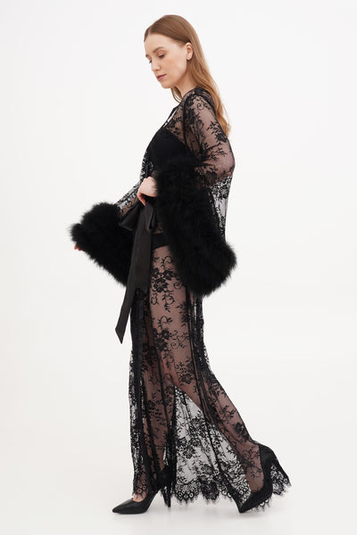 Pure Silk Robe and Nightgown Set