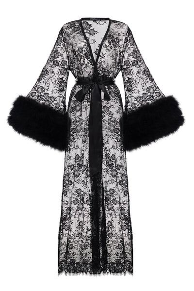 Pure Silk Robe and Nightgown Set