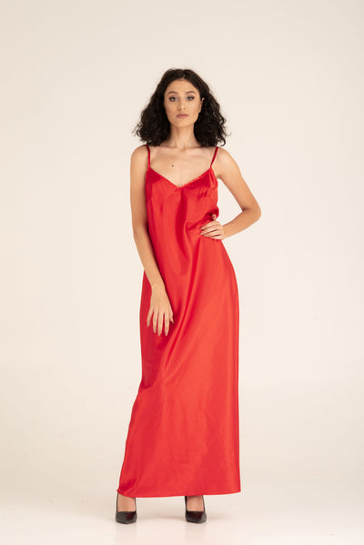 Red Widow Robe and Nightgown Set