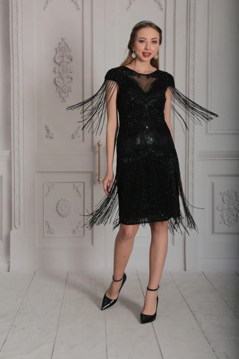 1920s Flapper Dresses - WardrobeShop Tagged "Black" 1920s Flapper Dresses - WardrobeShop Tagged "Black"