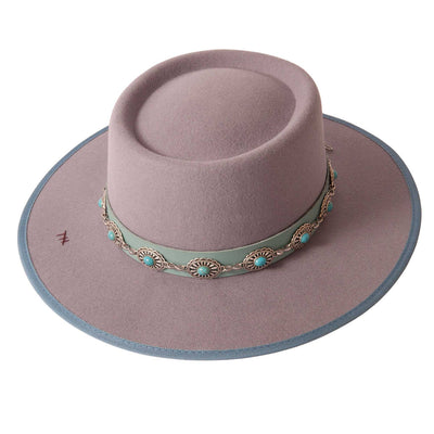 Tuxton Felt Fedora Hat in Grey