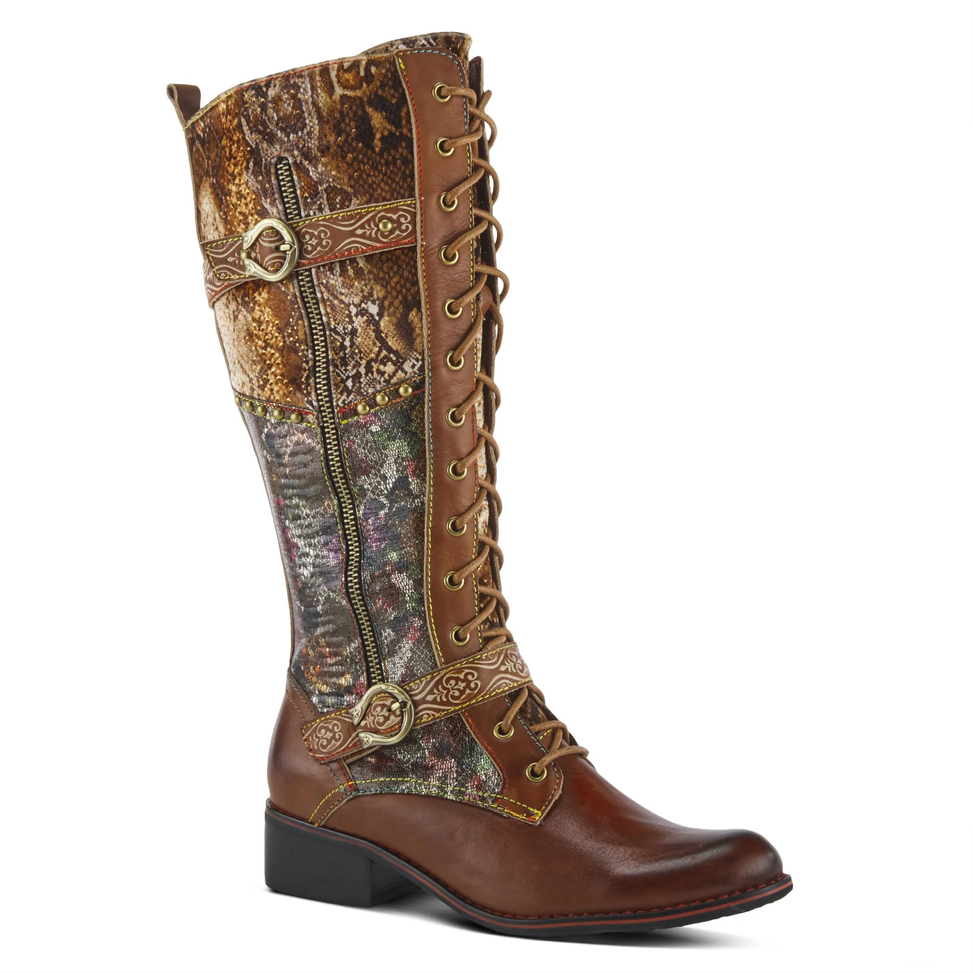 Showdown Cuff Boots in Brown