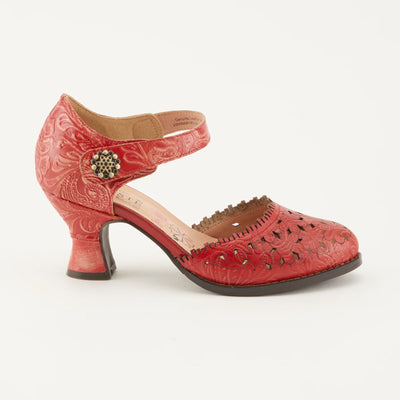 Le 5e Arrondissement Heeled Sandals in Red