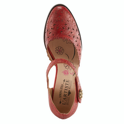 Le 5e Arrondissement Heeled Sandals in Red