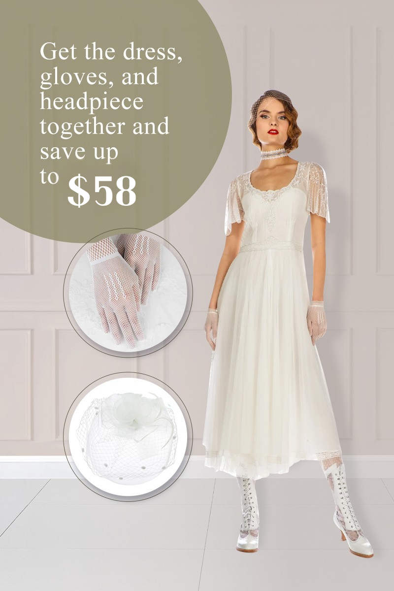 Vintage Ivory Bridal Set