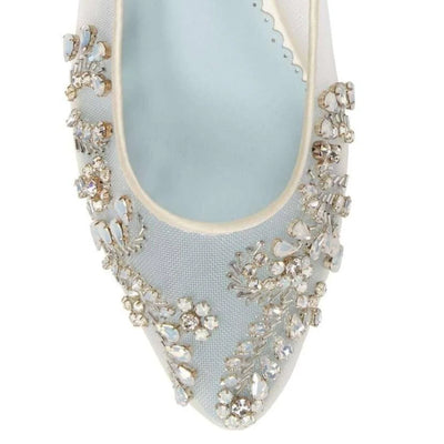 Willow Vintage Inspired Bridal Flats in Ivory by Bella Belle Shoes