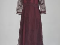 Downton Abbey Tea Party Gown in Ruby by Nataya