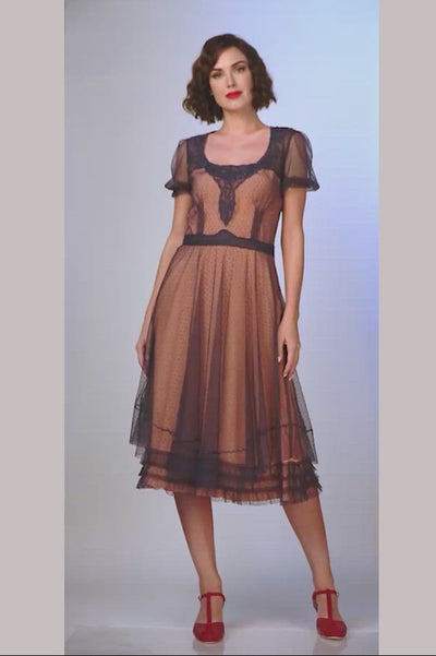 1920s Style Dress in Royal Navy by Nataya