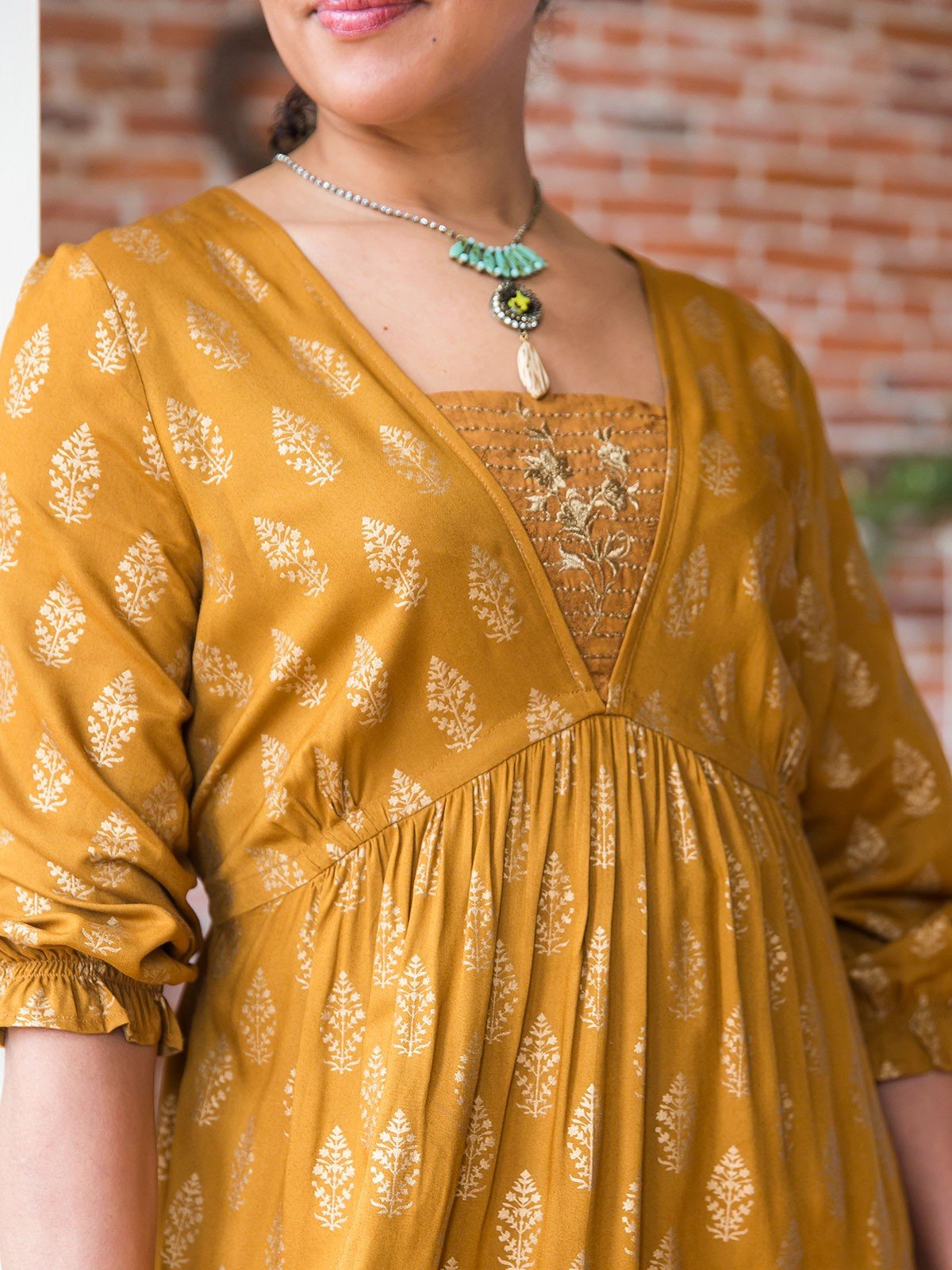 Spirit Dress in Gold by April Cornell