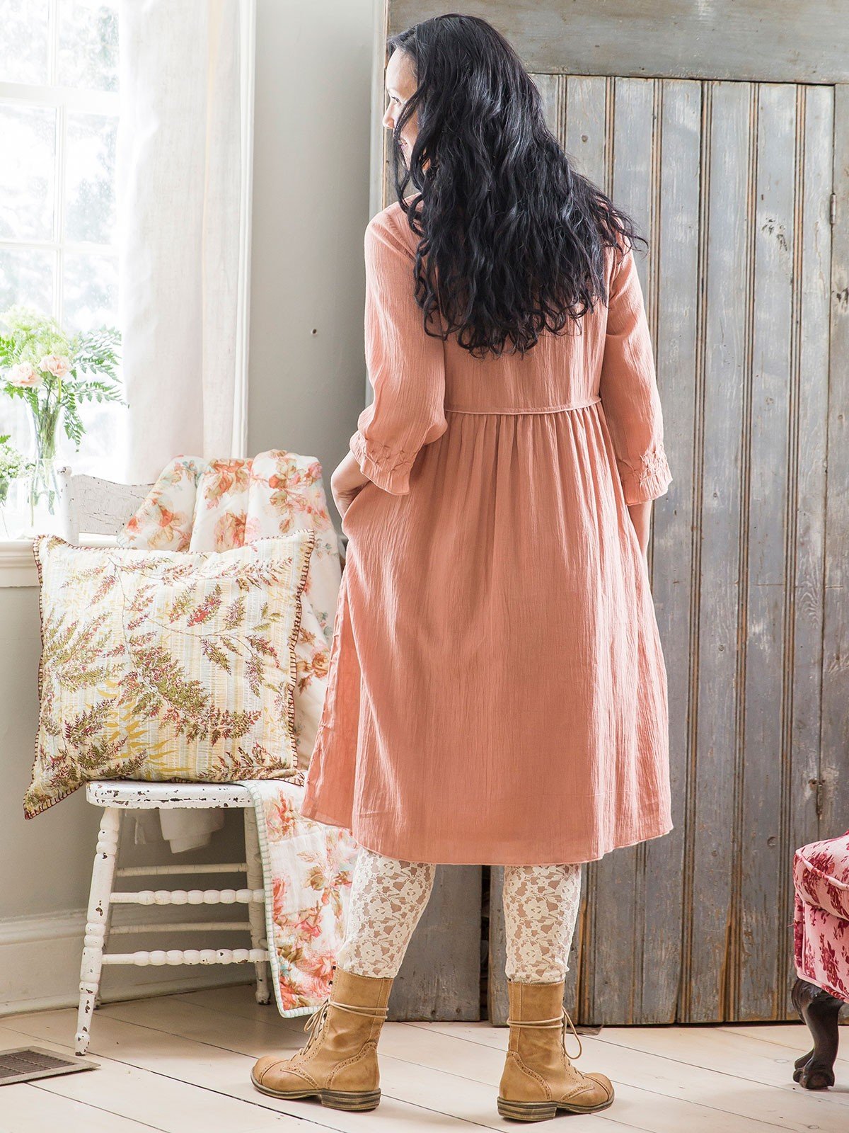 Coraline Dress in Vintage Rose by April Cornell