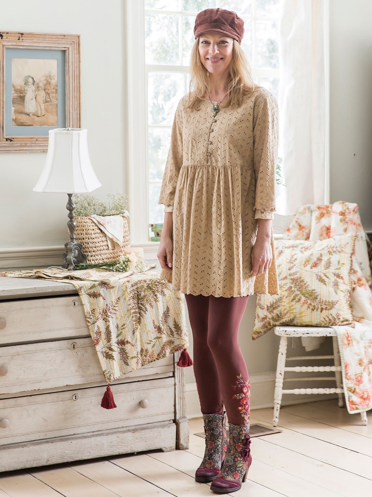 Piper Tunic in Ecru by April Cornell
