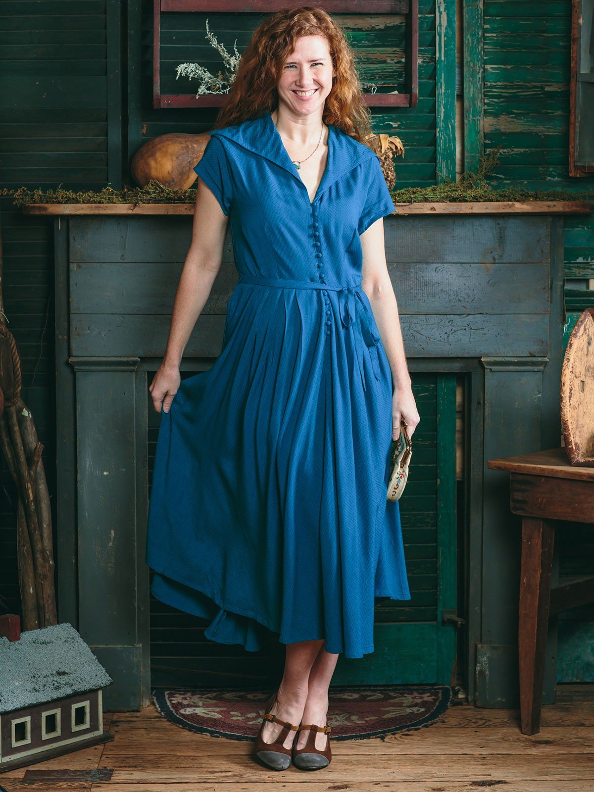 Cecelia Dress in Teal by April Cornell