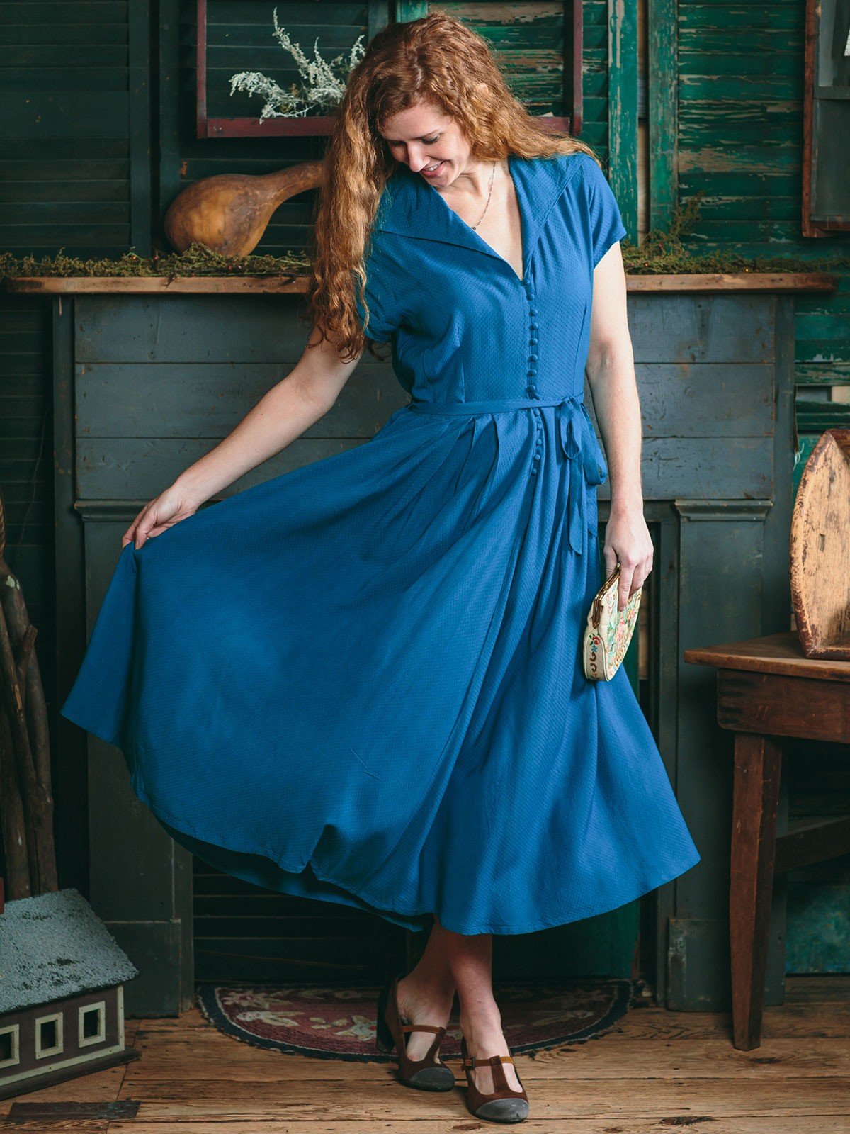 Cecelia Dress in Teal by April Cornell
