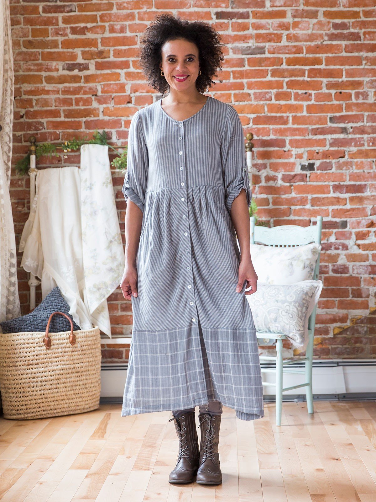 Daylily Dress in Grey | April Cornell - SOLD OUT