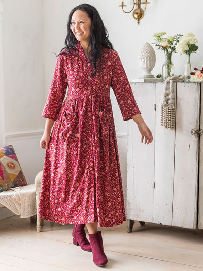 Amaryllis Dress in Cranberry by April Cornell