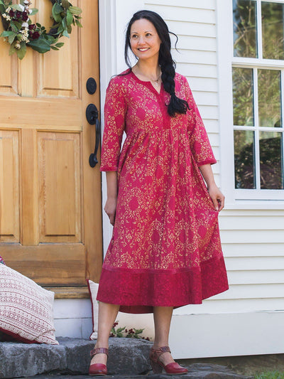 Maybelle Dress in Red by April Cornell