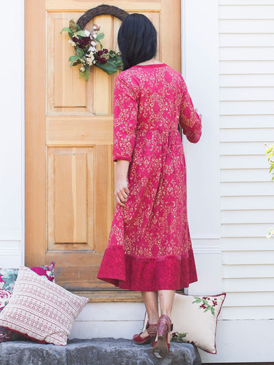 Maybelle Dress in Red by April Cornell