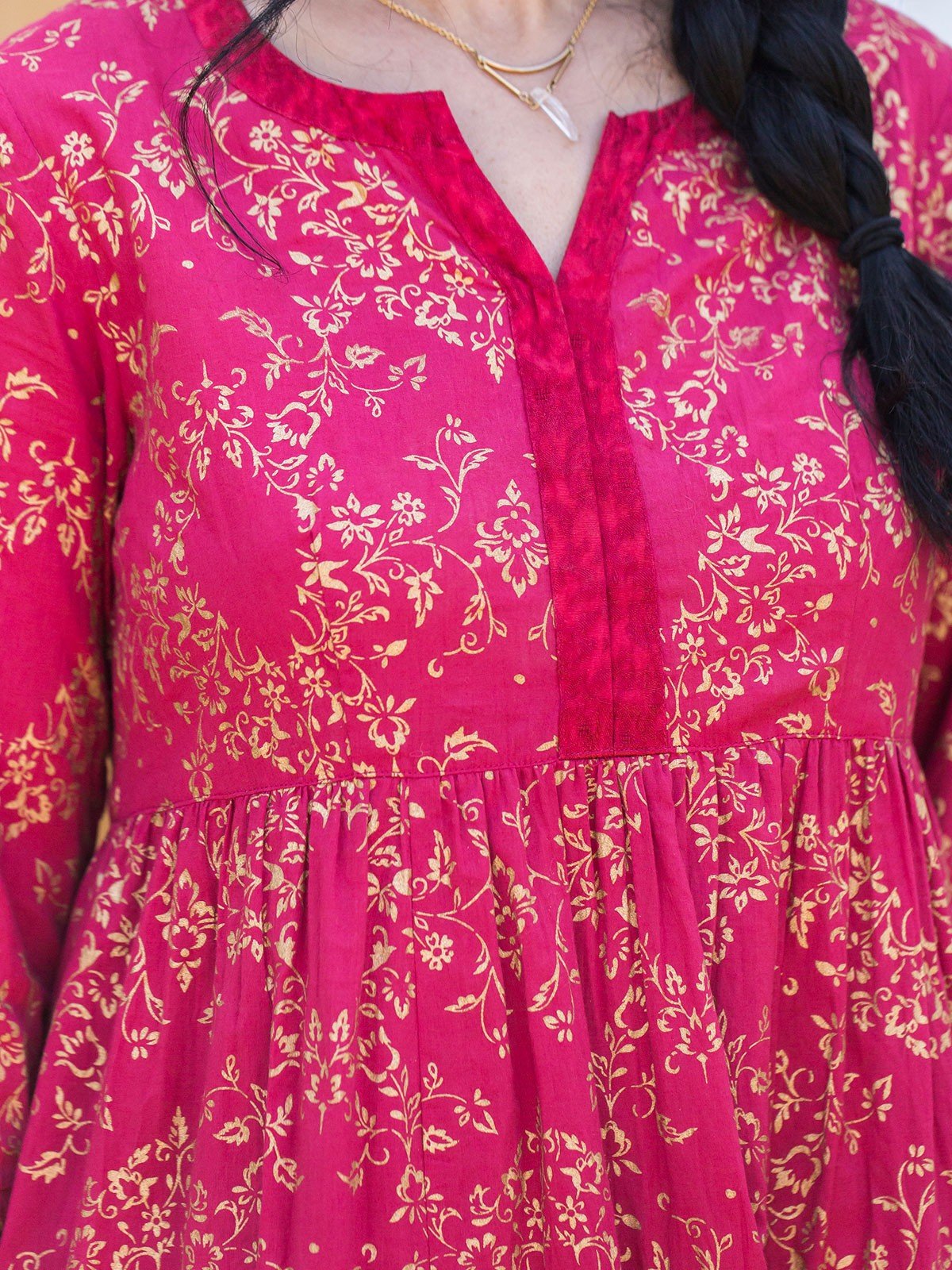 Maybelle Dress in Red by April Cornell