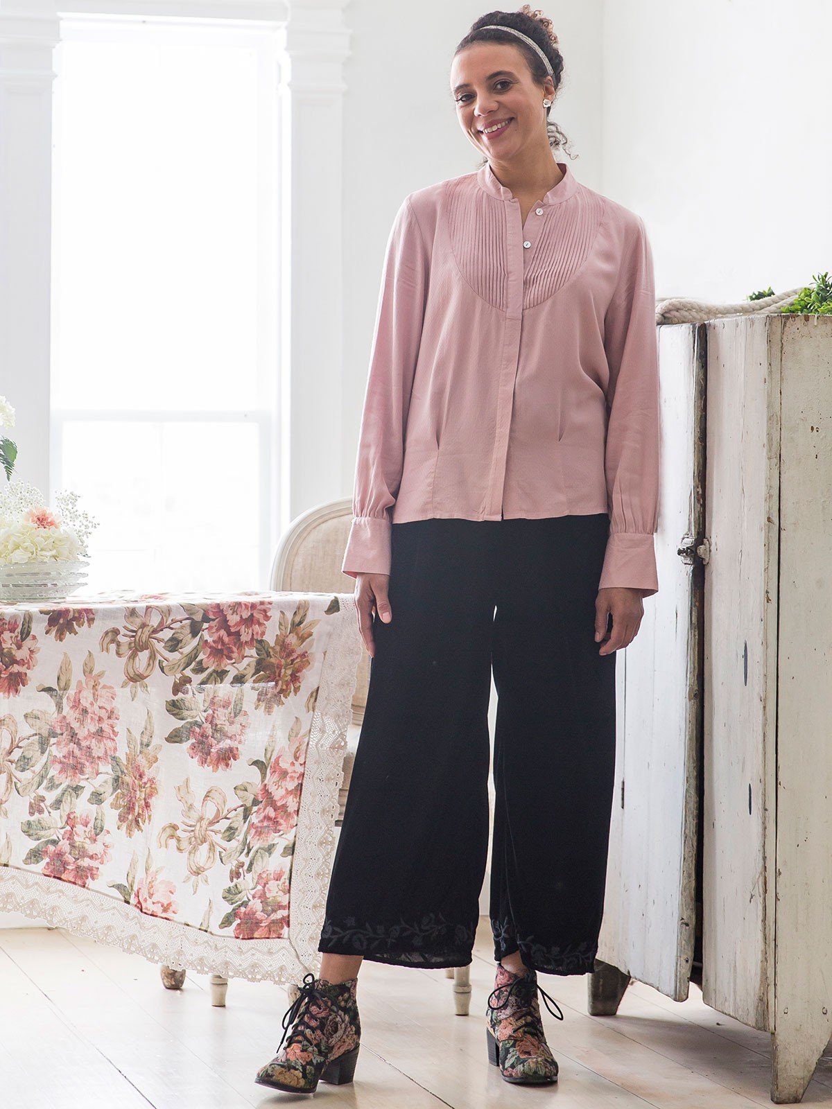 Duchess Pant in Black by April Cornell