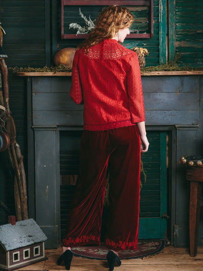 Duchess Pant in Scarlet Red | April Cornell - SOLD OUT