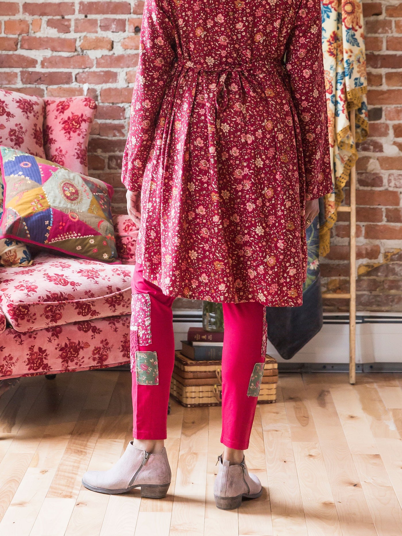Mason Leggings in Crimson by April Cornell