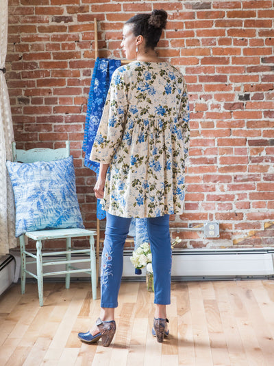 Garden Leggings in Indigo by April Cornell