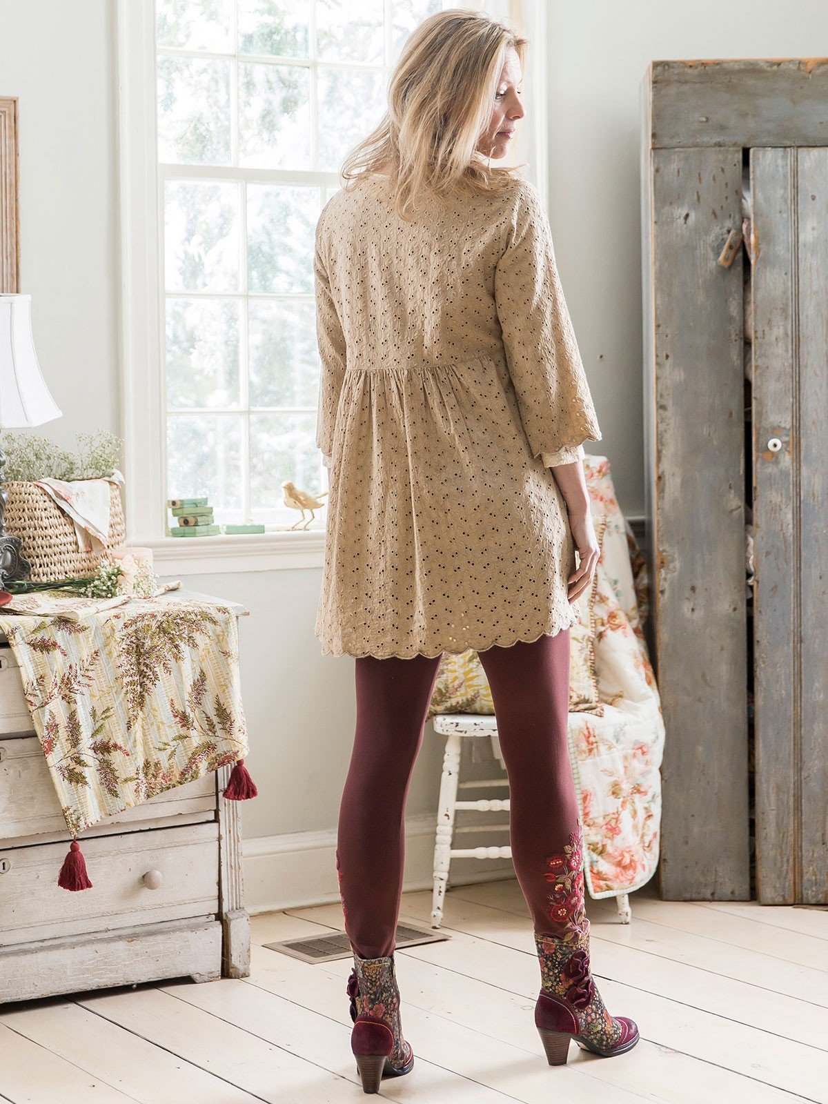 Garden Leggings in Brown by April Cornell
