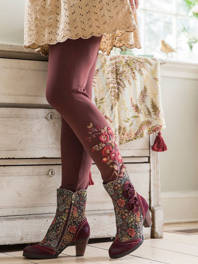 Garden Leggings in Brown by April Cornell