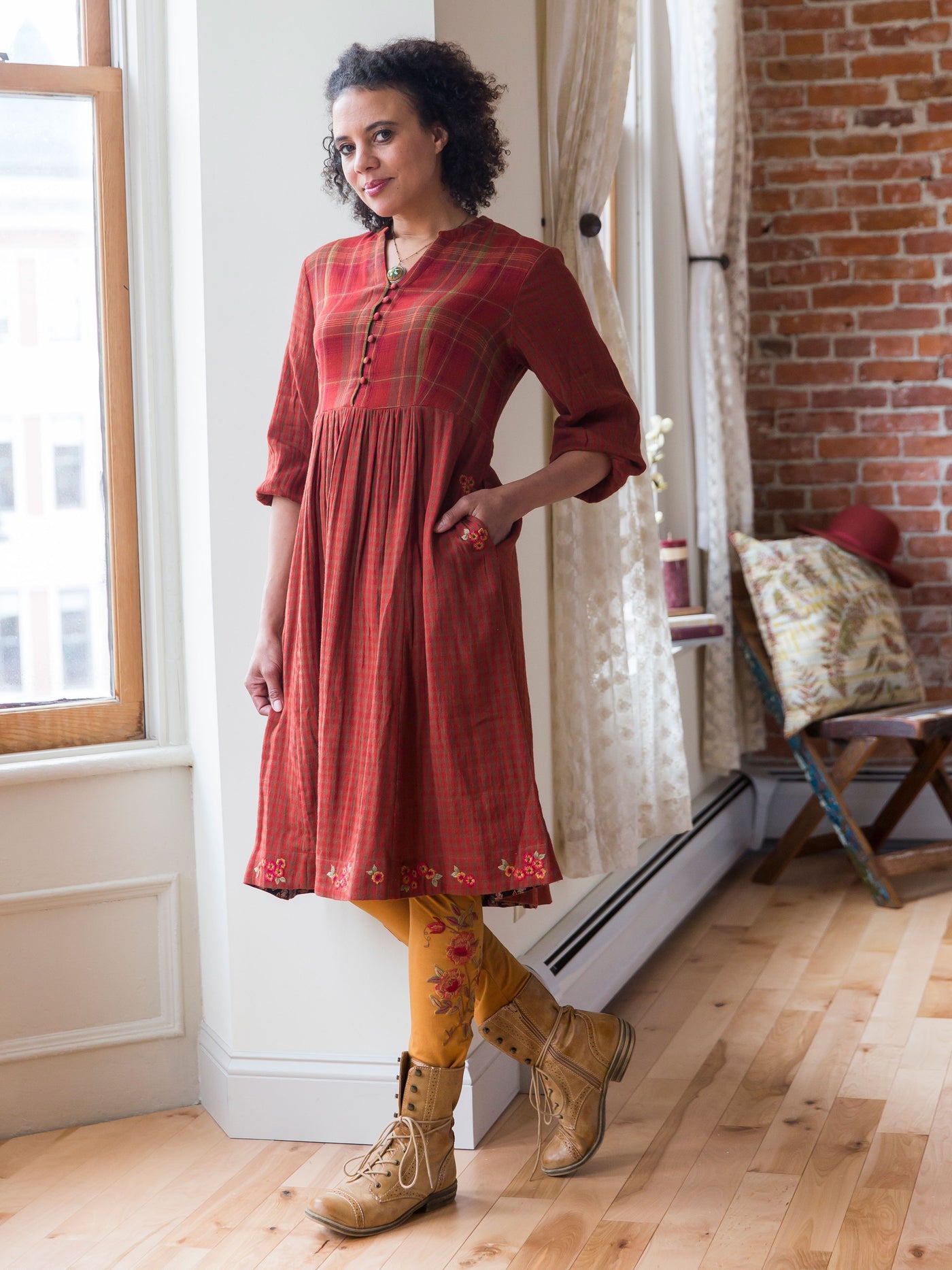 Garden Leggings in Gold by April Cornell